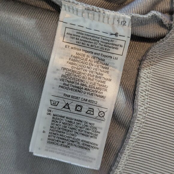 Adidas 3 Stripe Full Zip Track Jacket Grey - Size XL - Picture 11 of 11